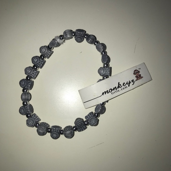 monkeys Jewelry - Light Blue Monkey Bracelet